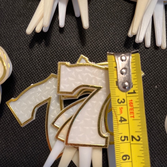 VINTAGE Lot of 79 Bakery Crafts Cake Topper Plastic Numbers Birthday Cupcakes. - Picture 14 of 17